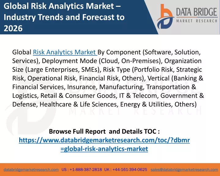 global risk analytics market industry trends