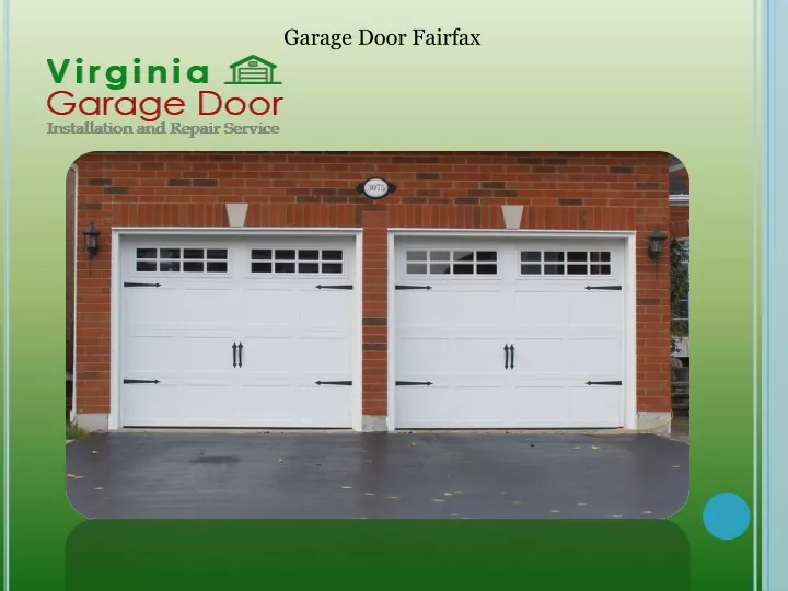 garage door fairfax