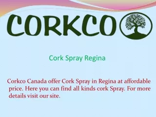 cork spray regina