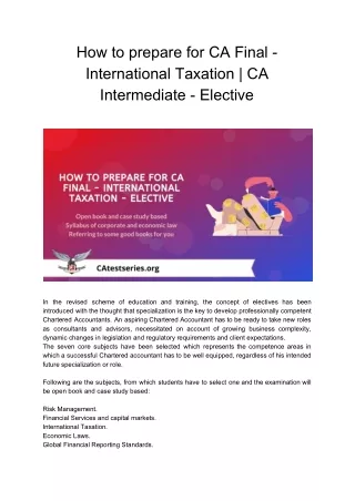 CA Inter Study Material | CA Inter notes | CA Intermediate