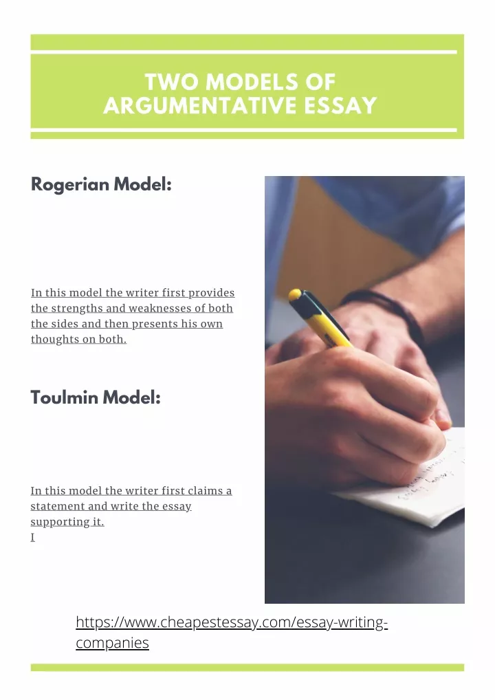 two models of argumentative essay