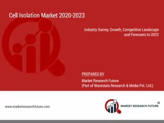 Cell Isolation Market 2020: Covid-19 Impact Analysis
