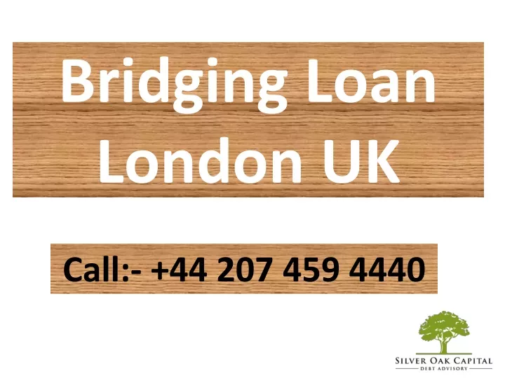 bridging loan london uk