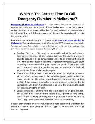 when is the correct time to call emergency