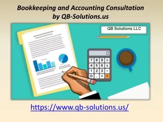 Bookkeeping and Accounting Consultation by QB-Solutions.us