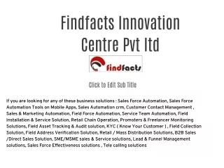 Findfacts Innovation Centre Pvt ltd