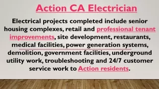 Action CA Electrician
