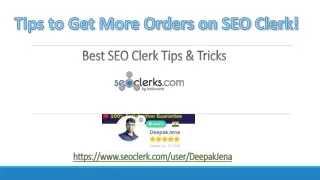 SEO Clerk Tips & Tricks to Get More Orders