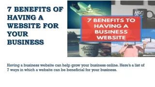 7 Benefits of Having a Website for Your Business