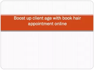 boost up client age with book hair boost