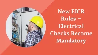 Guidelines for the updated Electrical Safety Regulations 2020