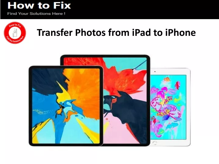 transfer photos from ipad to iphone