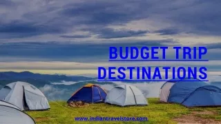 Budget Tips destinations in India