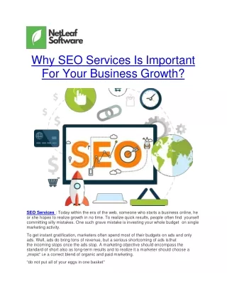Why SEO Services Is Important For Your Business Growth?