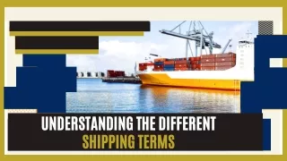 Understanding the Different Shipping Terms