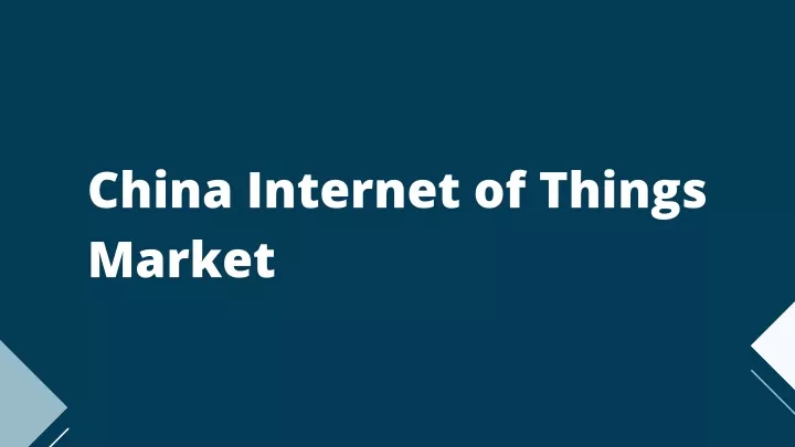 china internet of things market