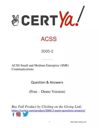 acss 3000 2 acss small and medium enterprise