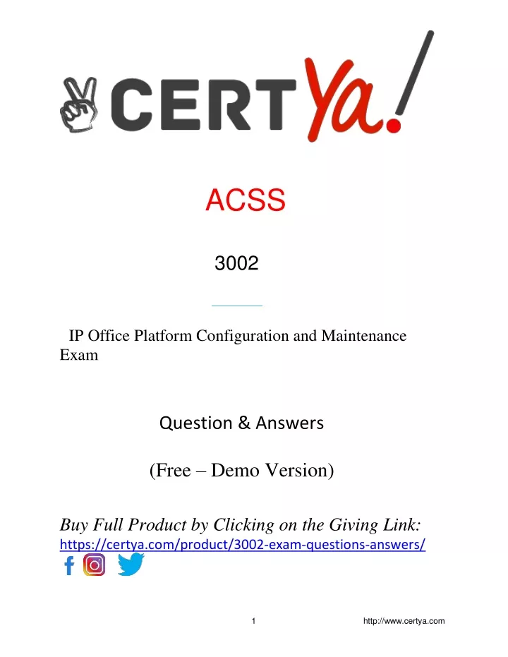acss 3002 ip office platform configuration