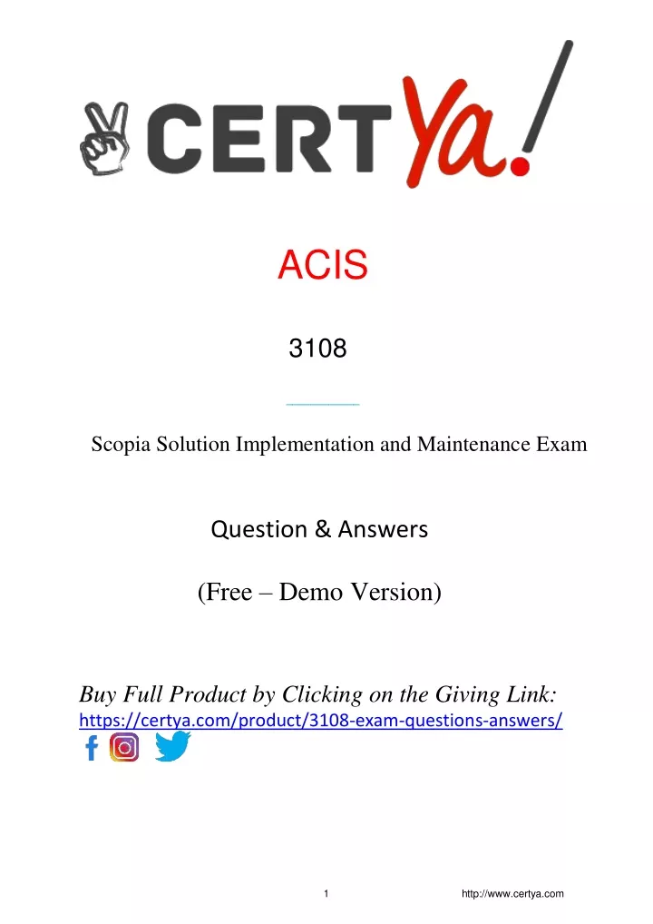 acis 3108 scopia solution implementation