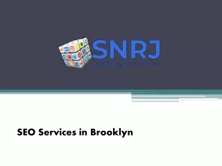 SEO Services in Brooklyn - SNRJmarketing.com