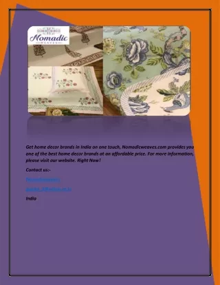 get home decor brands in india on one touch
