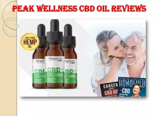 peak wellness cbd oil reviews