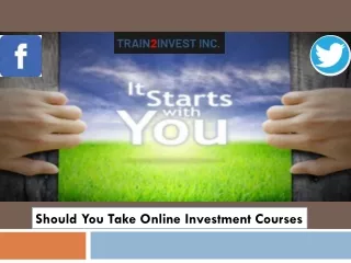Should You Take Online Investment Courses