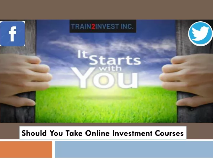 should you take online investment courses