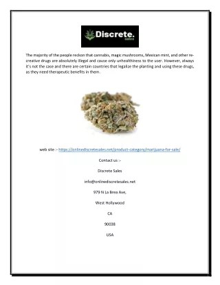 Buy weed online USA | Onlinediscretesales.net