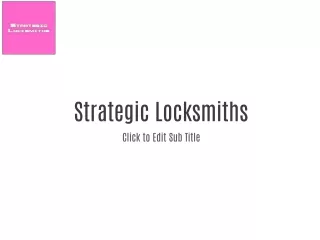 Strategic Locksmiths