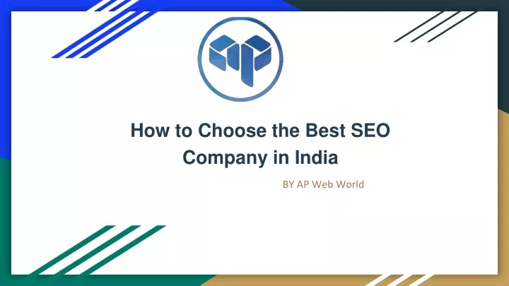 how to choose the best seo company in india