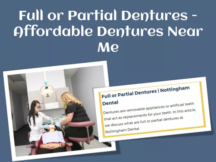 full or partial dentures affordable dentures near me