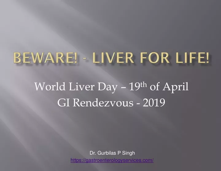 beware liver for life