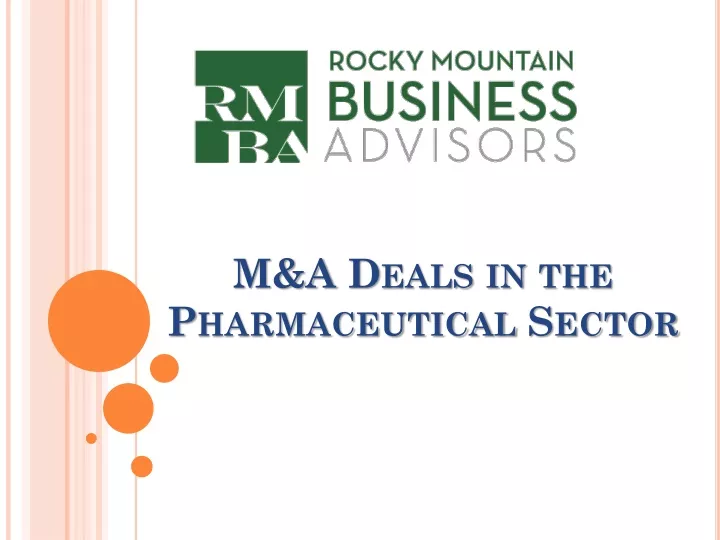 m a deals in the pharmaceutical sector