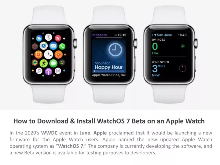 how to download install watchos 7 beta