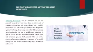 The cost and success rate of treating infertility