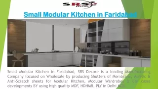 small modular kitchen in faridabad