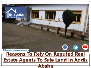 Reasons To Rely On Reputed Real Estate Agents To Sale Land In Addis Ababa