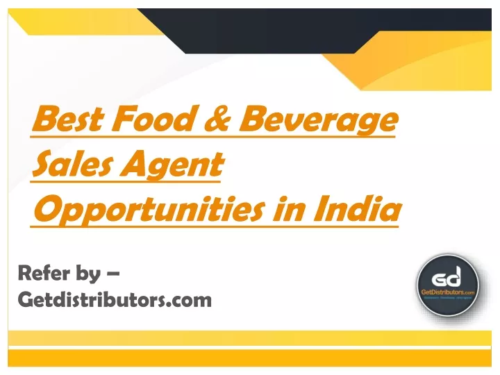 best food beverage sales agent opportunities