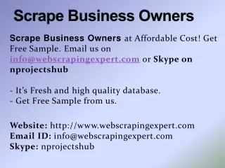scrape business owners