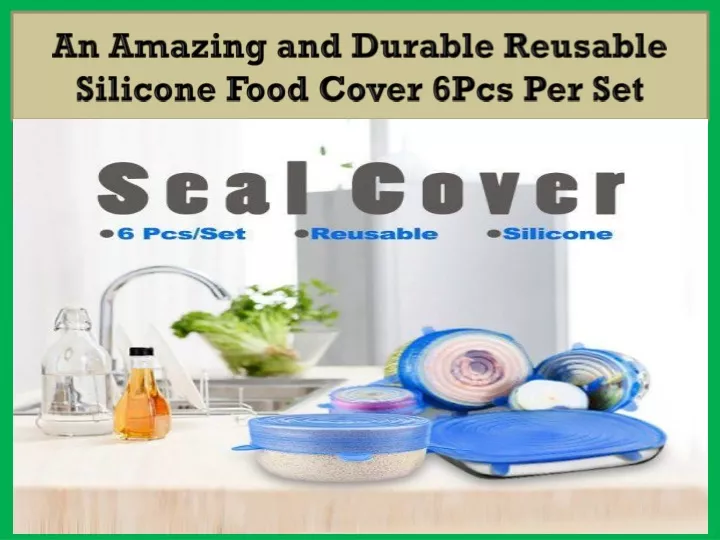 an amazing and durable reusable silicone food