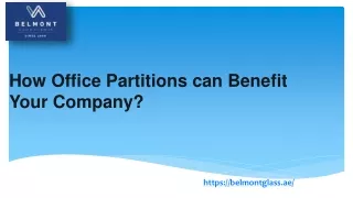 how office partitions can benefit your company