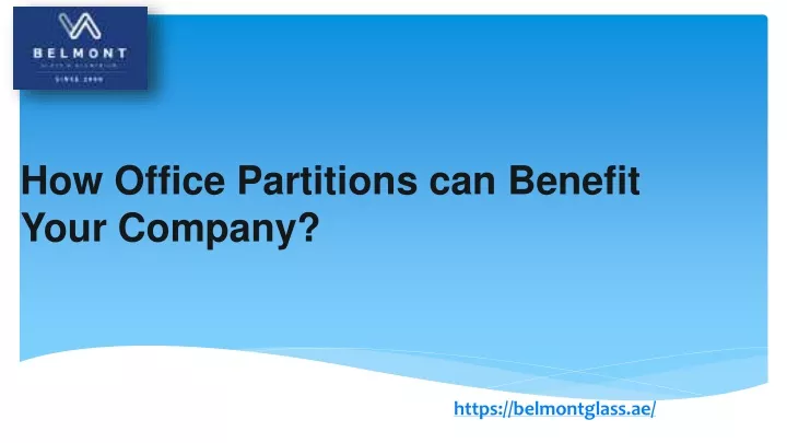 how office partitions can benefit your company