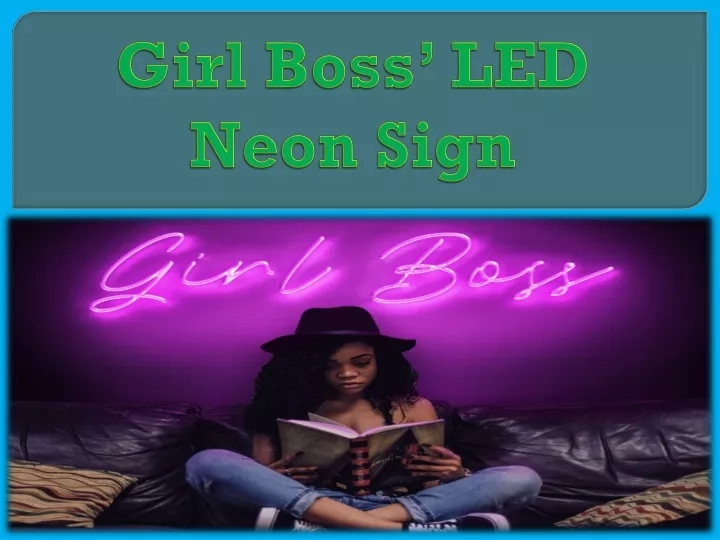 girl boss led neon sign