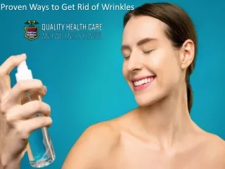 Proven Ways to Get Rid of Wrinkles