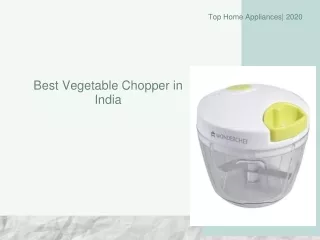 Best vegetable chopper in India