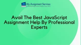avail the best javascript assignment help