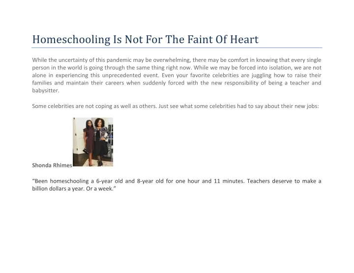homeschooling is not for the faint of heart