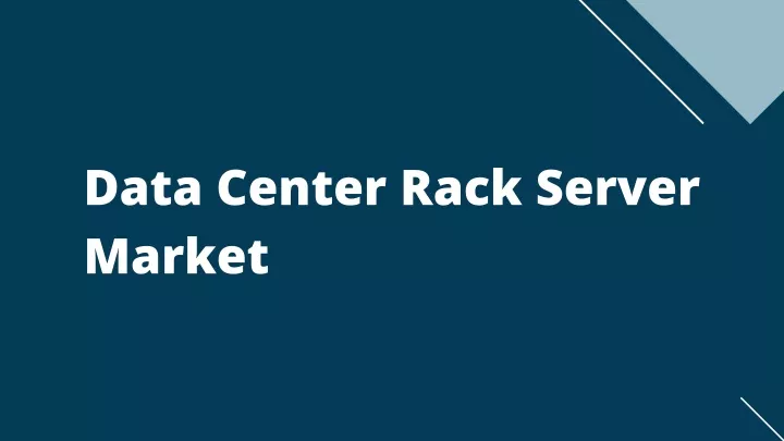 data center rack server market