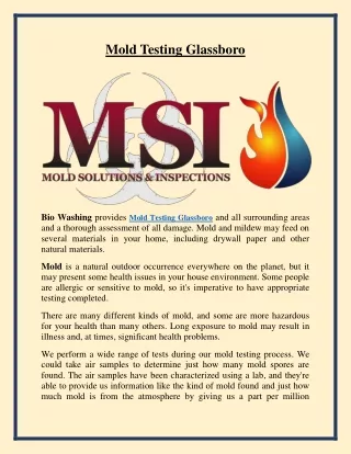 mold testing glassboro